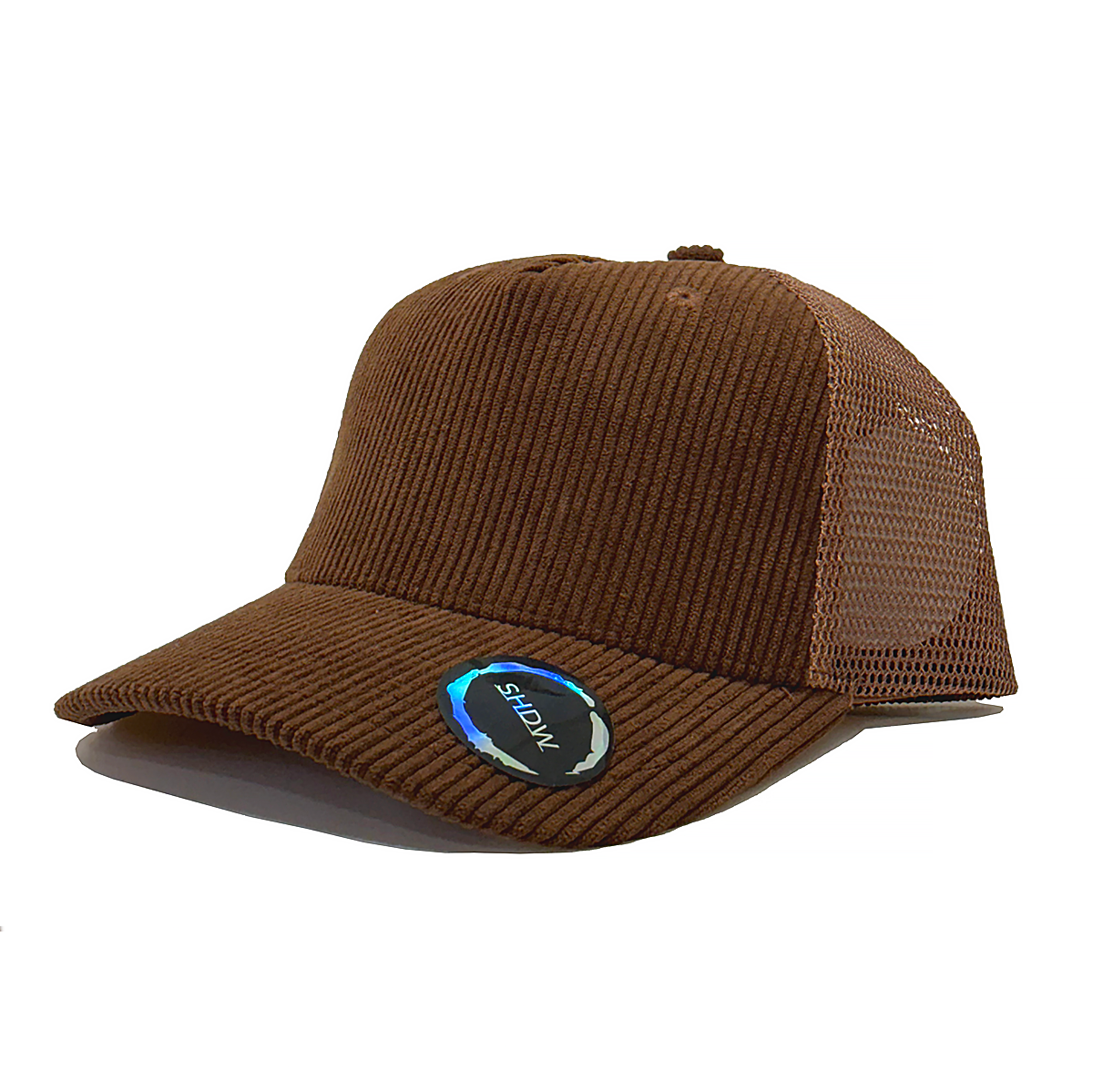 Corduroy 5 Panel Metallic Chrome Clip back caps