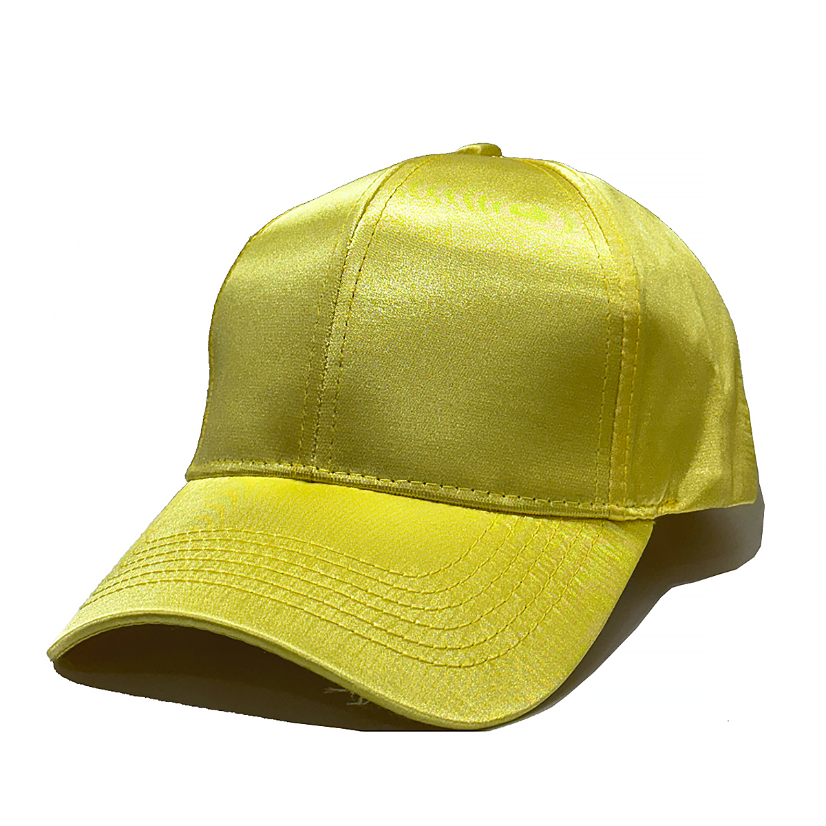 Silk Curved Peak Cap