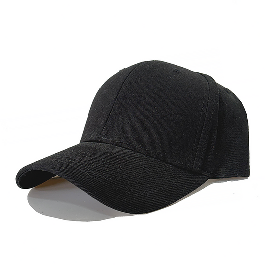 Black SIX Panel Snapback Caps