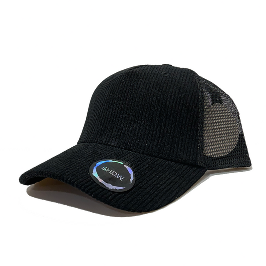 Corduroy 5 Panel Metallic Chrome Clip back caps