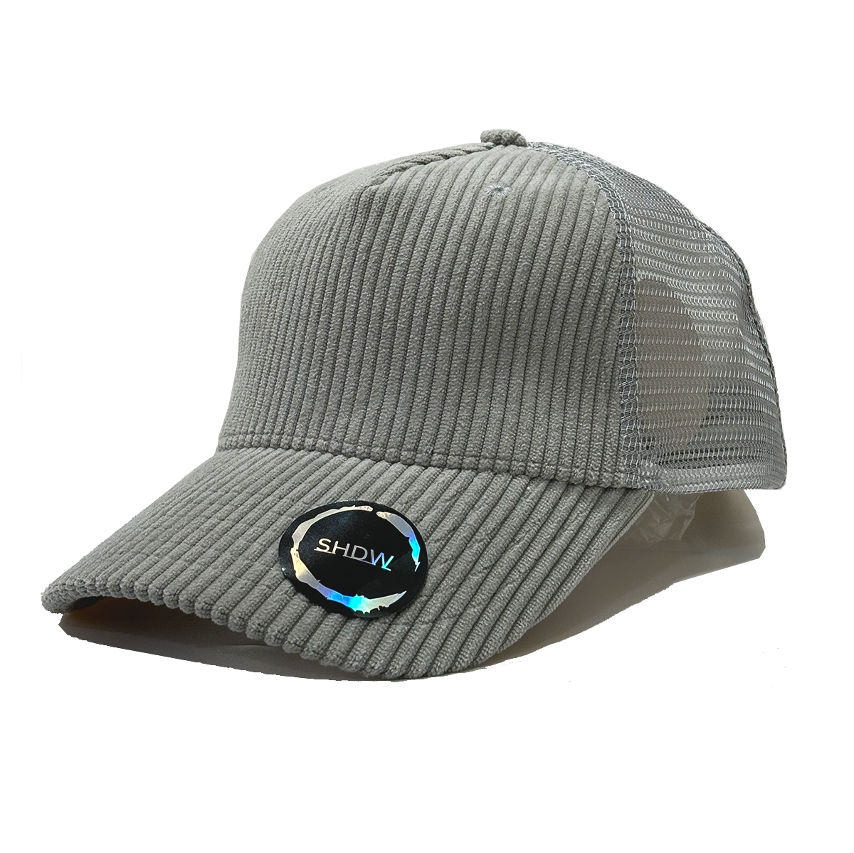 Corduroy 5 Panel Metallic Chrome Clip back caps