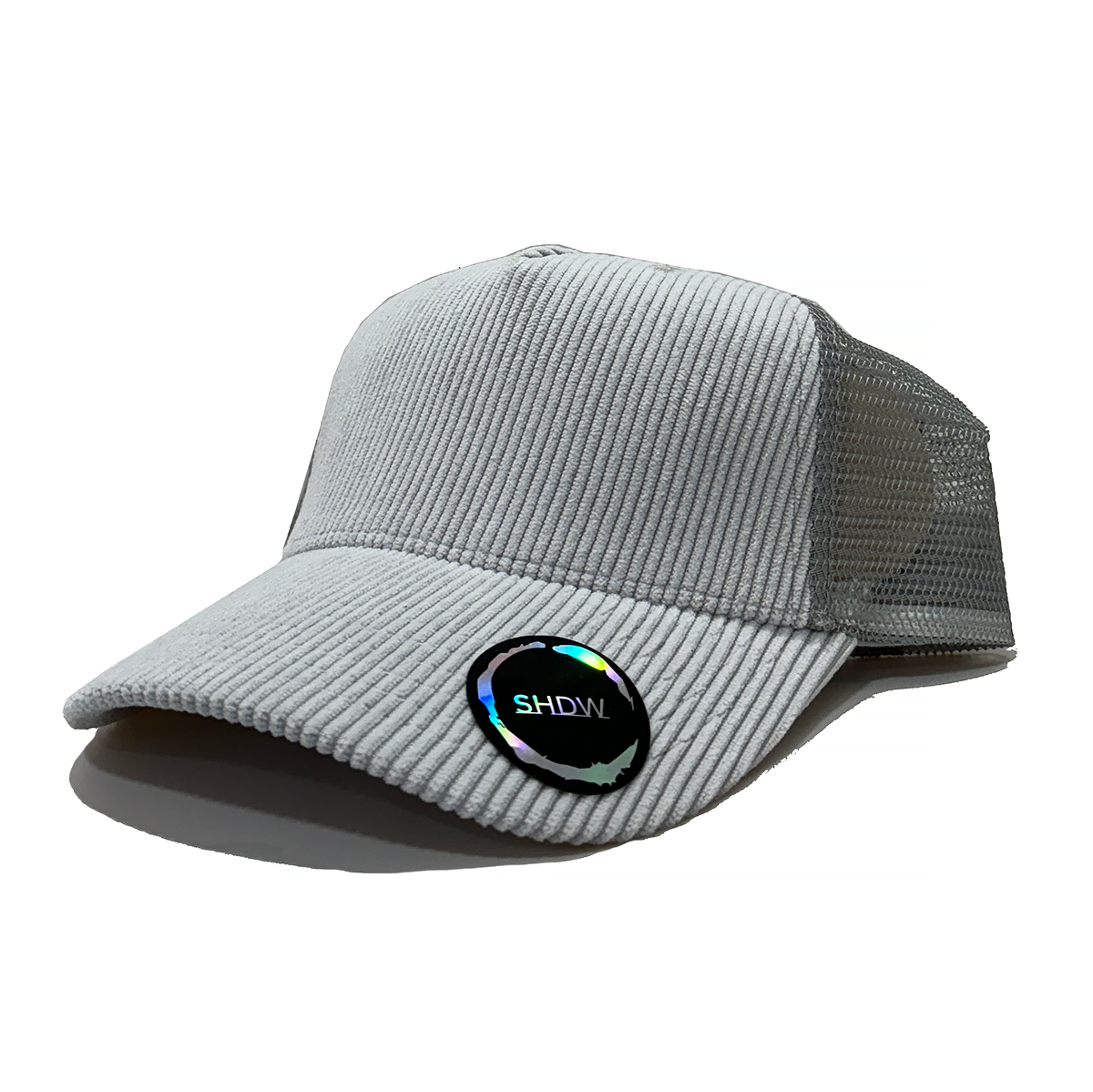 Corduroy 5 Panel Metallic Chrome Clip back caps