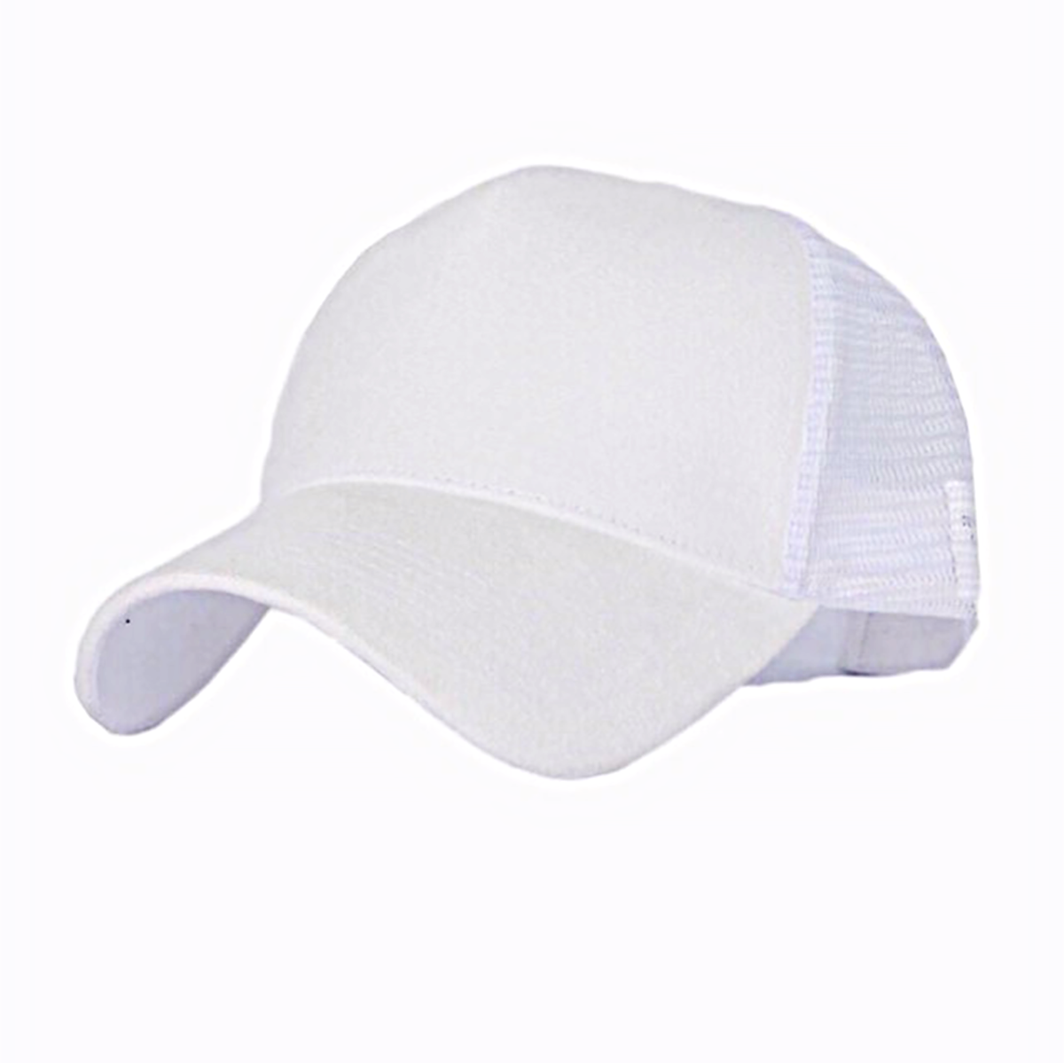 Curved Peak Suede Snapback Caps