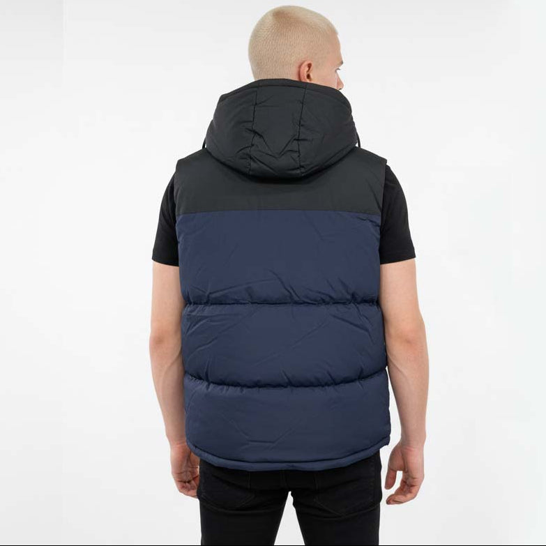 Men’s Two-Tone Quilted Sleeveless Gilet jacket