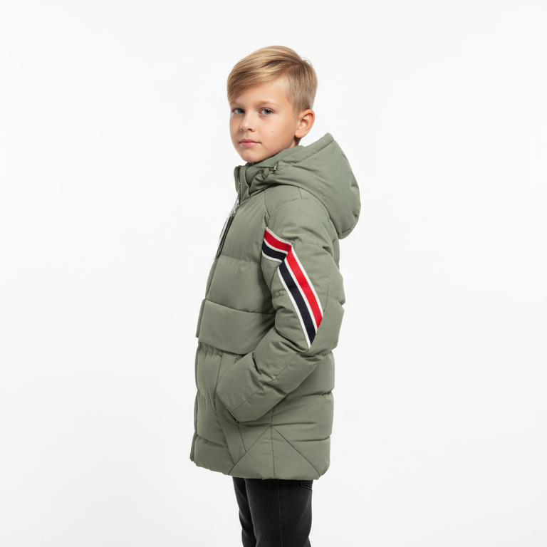 Kid's Puffer Jacket with Hood