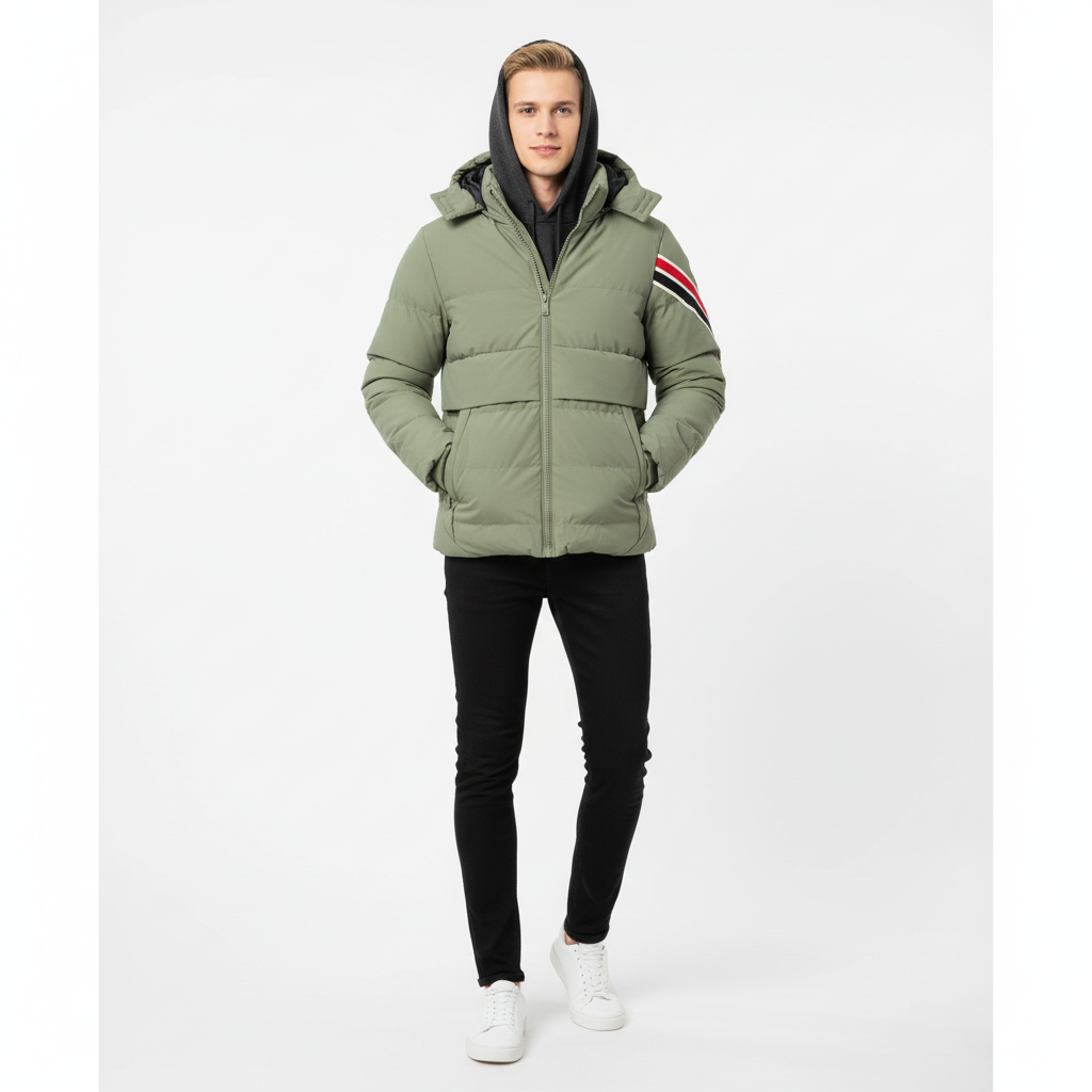 Men’s Puffer Jacket with Hood