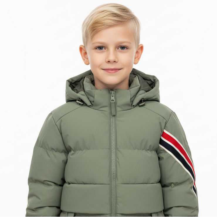 Kid's Puffer Jacket with Hood