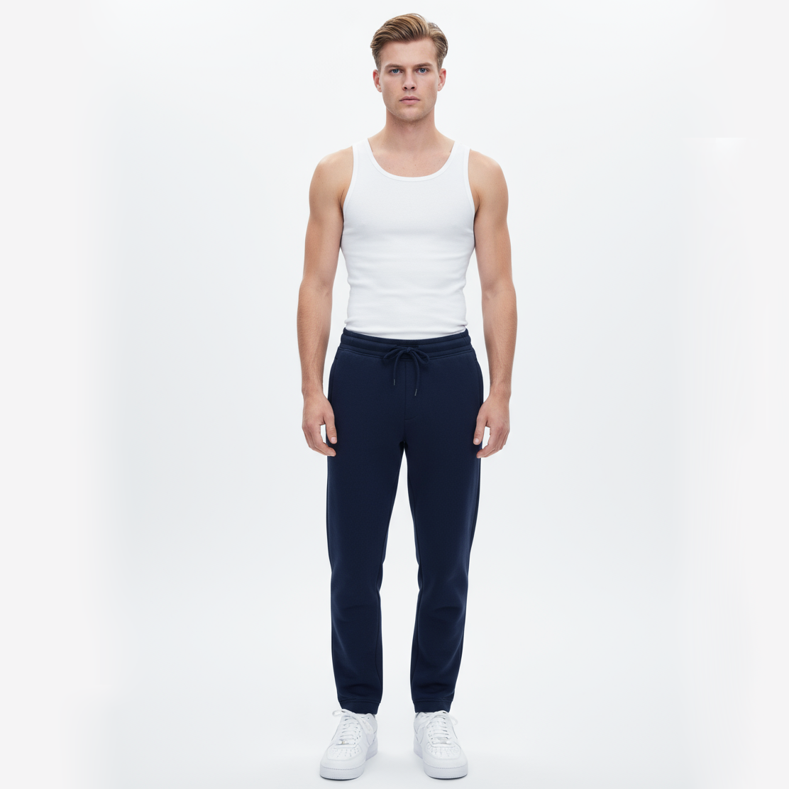 Men’s Navy Loose-Fit Joggers