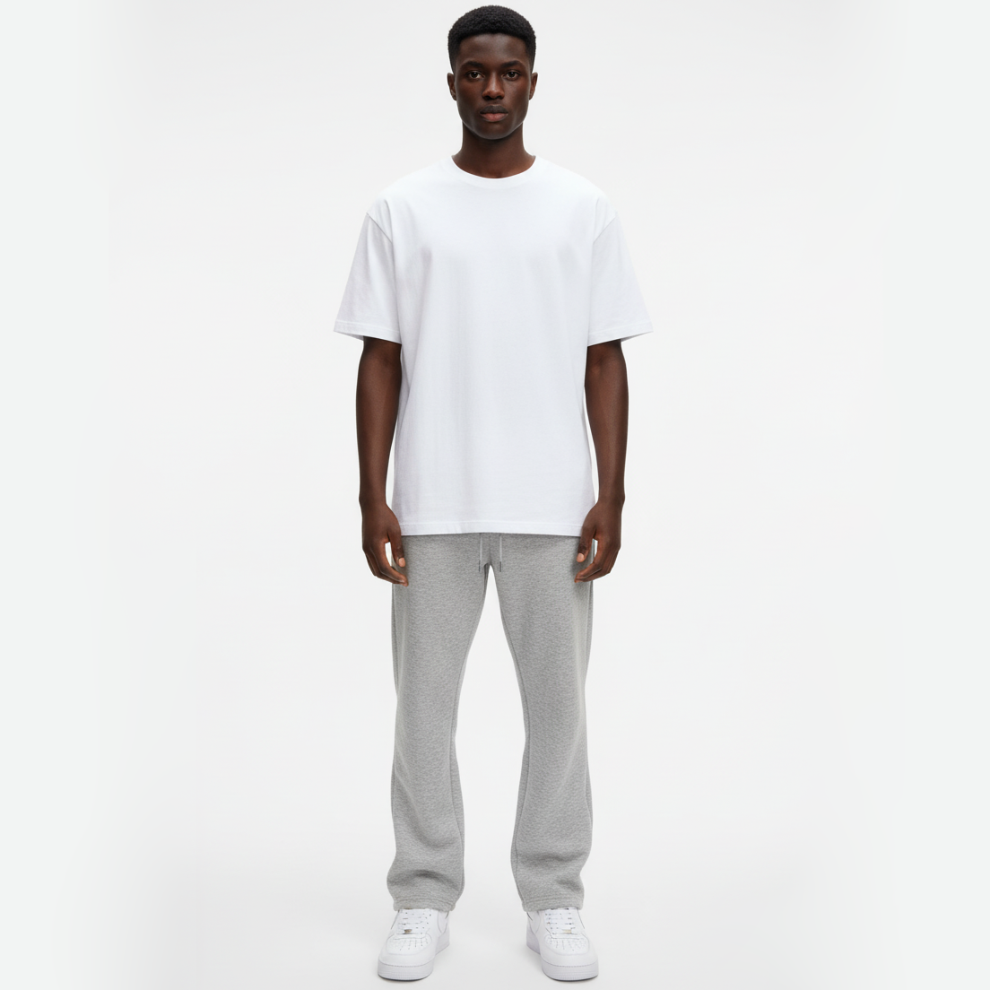 Men’s Grey Loose-Fit Premium Joggers