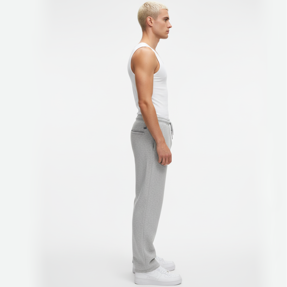 Men’s Grey Loose-Fit Premium Joggers